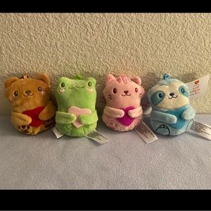 Target Valentines Day 2023 Love Backpack Clips Pals Complete Set of 4